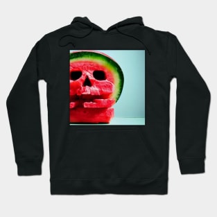 Smiling Watermelon Wearing Sunglasses Hoodie